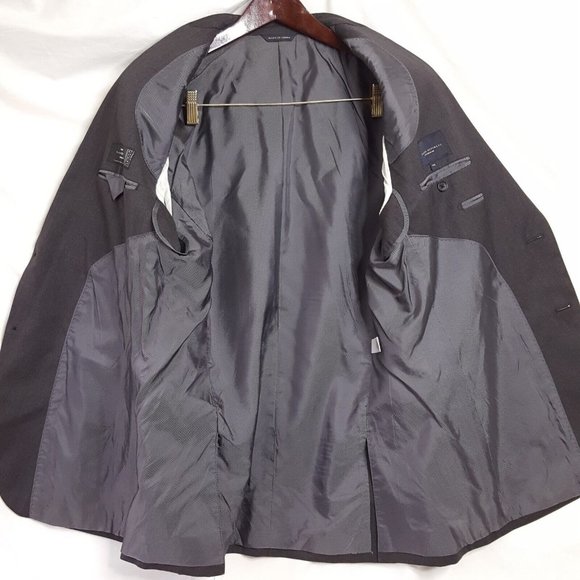 Banana Republic Lanificio F.Lli Cerruti Charcoal Suit Jacket Men's 42R Two Butto - Picture 2 of 8